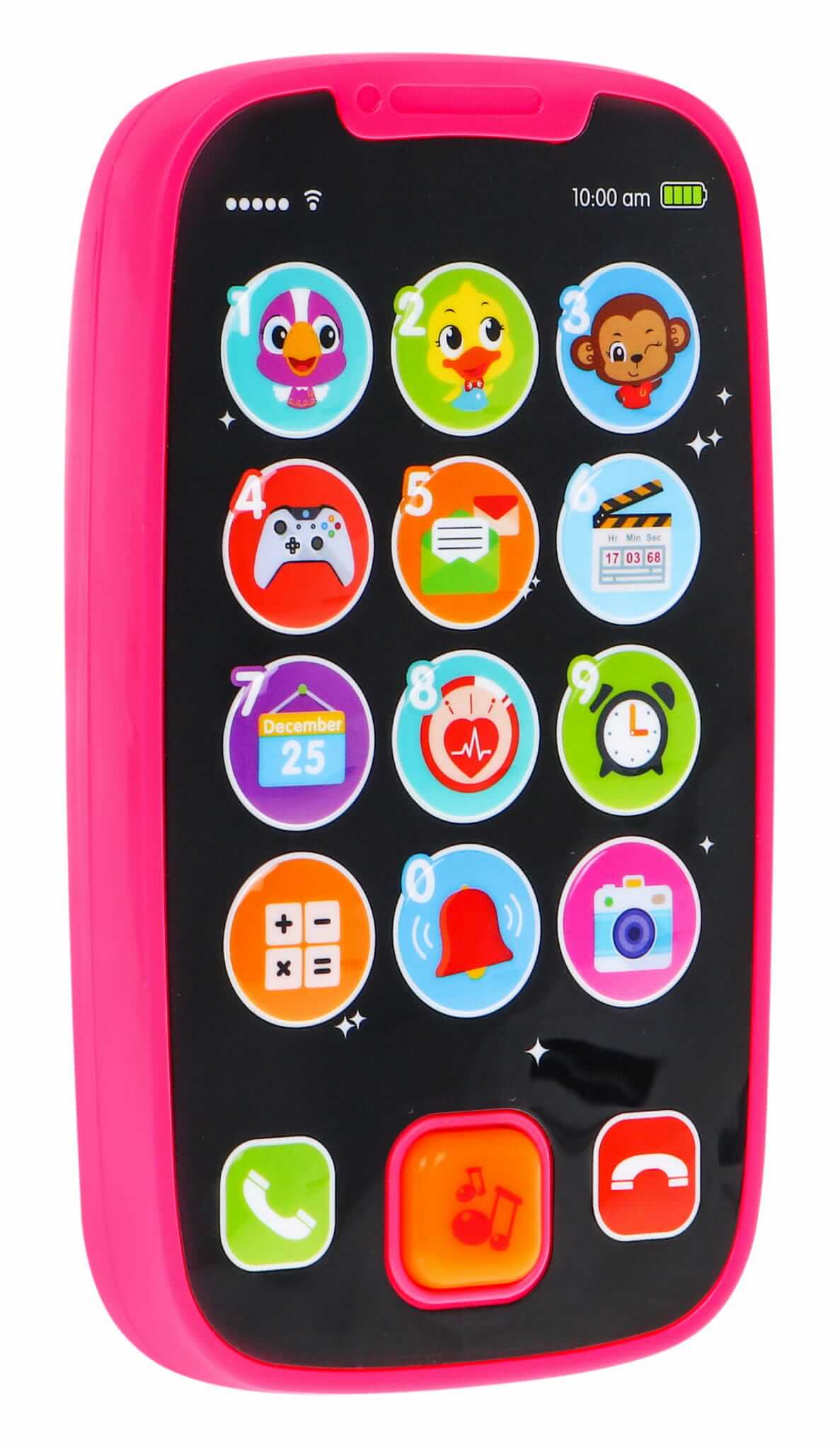 edukacyjny interaktywny smartfon różowy